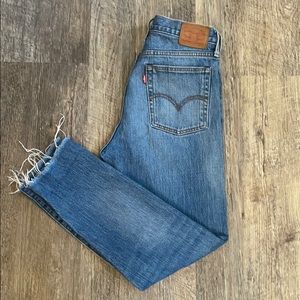Levi’s Wedgie Fit Jean. White Oak Cone Denim.